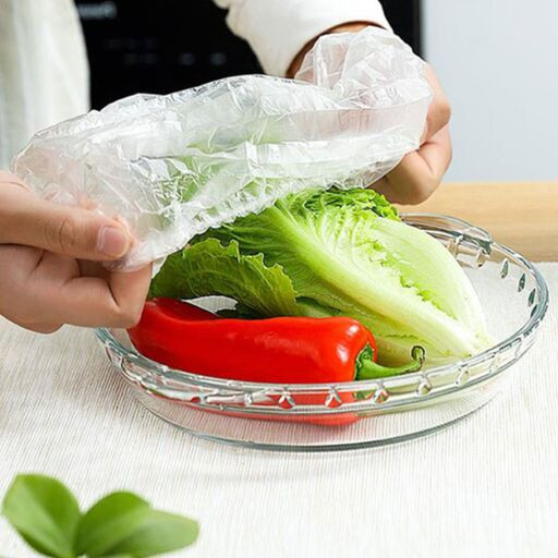روکش و درپوش پلاستیکی ظرف و میوه ۱۰۰ عددی وارداتی