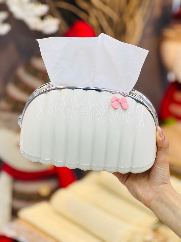 جا دستمالی کاغذی صدفی وارداتی