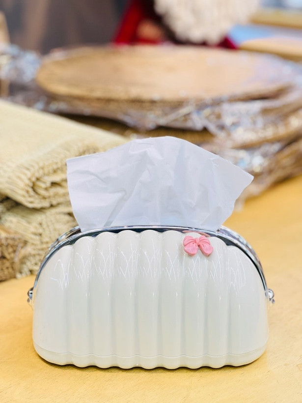 جا دستمالی کاغذی صدفی وارداتی