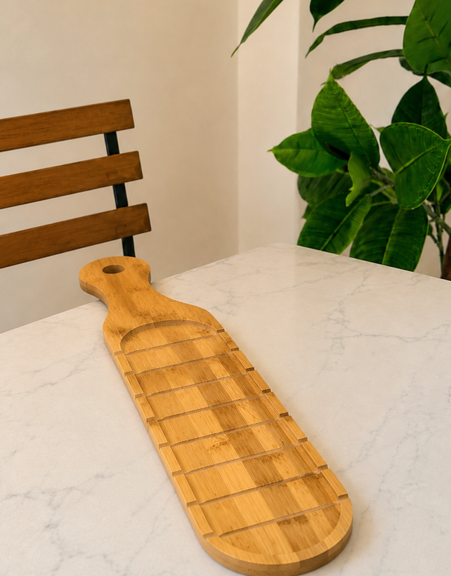 تخته سرو بامبو دسته دار بزرگ