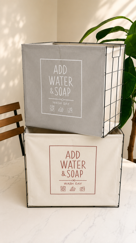 سبد لاندری فلزی وارداتی Wash Day