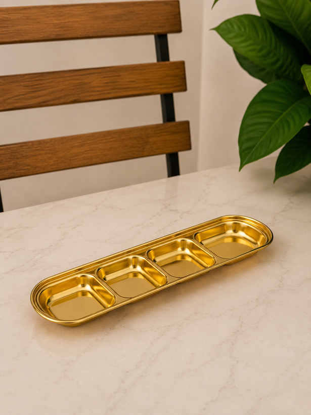 اردوخوری استیل 4 خانه وارداتی